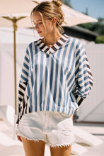 Load image into Gallery viewer, Striped BLUE CHARCOAL
