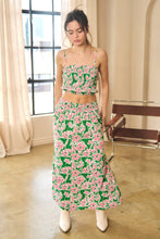 Load image into Gallery viewer, FLORAL PLUS MIDI SKIRT
