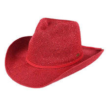 Load image into Gallery viewer, Sequin Red Cowboy Hat
