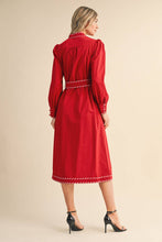 Load image into Gallery viewer, BELTED STRIPED CONTRAST
