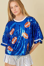 Load image into Gallery viewer, Football Sequin Top
