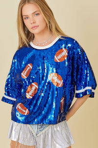 Football Sequin Top