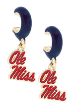 Load image into Gallery viewer, Ole Miss Huggie Hoop
