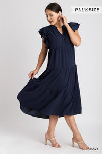 Perfect Navy Midi