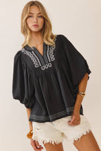 Load image into Gallery viewer, Embroidered V-neck
