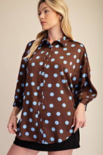 Load image into Gallery viewer, Polka Dot BROWN BLUE
