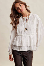 Load image into Gallery viewer, Embroidered Peplum

