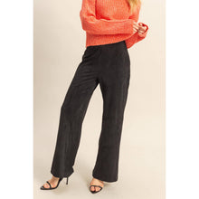 Load image into Gallery viewer, Suede Pants BLK
