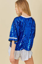 Load image into Gallery viewer, Football Sequin Top
