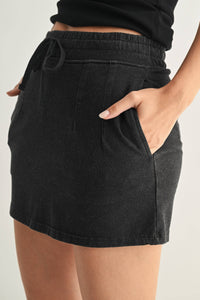 Mini Black Skort