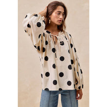 Load image into Gallery viewer, POLKA DOT BALLOON SLEEVE
