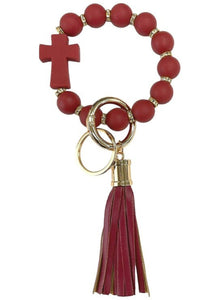 Cross KR Bracelet Burgundy