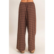 Load image into Gallery viewer, Brown Plaid Pants
