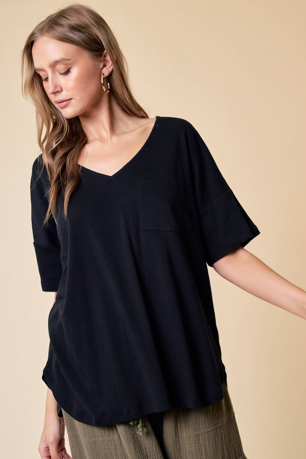 Black V-Neck