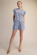 Load image into Gallery viewer, Sky Blue Scallop Embroidery Set
