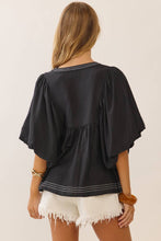 Load image into Gallery viewer, Embroidered V-neck
