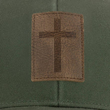 Load image into Gallery viewer, Leather Cross Olive/Tan
