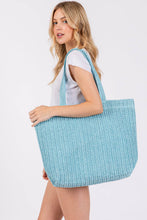 Load image into Gallery viewer, Crochet Straw Blue
