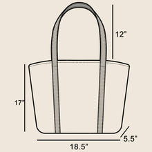 Load image into Gallery viewer, Large Straw Braided Tote Bag With Hat Holder: KA - South Main Boutique
