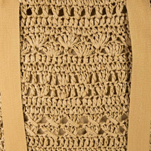 Load image into Gallery viewer, Large Straw Braided Tote Bag With Hat Holder: KA - South Main Boutique
