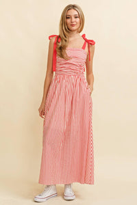TIE STRIPED MAXI
