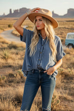 Load image into Gallery viewer, Frayed Trim Denim
