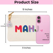 Load image into Gallery viewer, Mahjong Bag w/ TILE zipper
