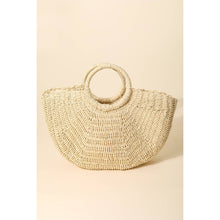 Load image into Gallery viewer, Half Moon Straw Tote Bag: IV - South Main Boutique
