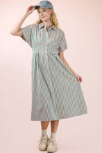 Load image into Gallery viewer, Stripe Midi Dress G&amp;P
