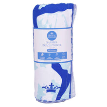 Load image into Gallery viewer, Sanibel Beach Towel   Sapphire/Palace/Sky   34x70 - South Main Boutique

