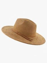 Load image into Gallery viewer, Atlas Suede Fedora Tan

