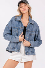 Load image into Gallery viewer, WASHED DENIM JACKET
